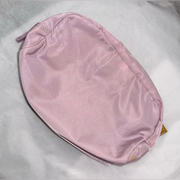 Prada AUTHENTIC Tessuto Nylon Baby Pink Logo Triangle Pouch Cosmetic Makeup Bag - Picture 8 of 16